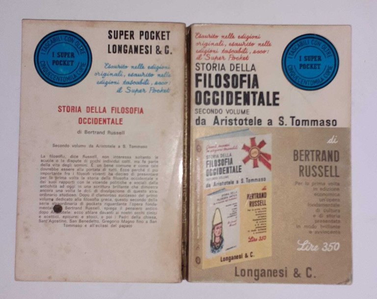 Storia della filosofia occidentale da Aristotele a S. Tommaso. Volume secondo.