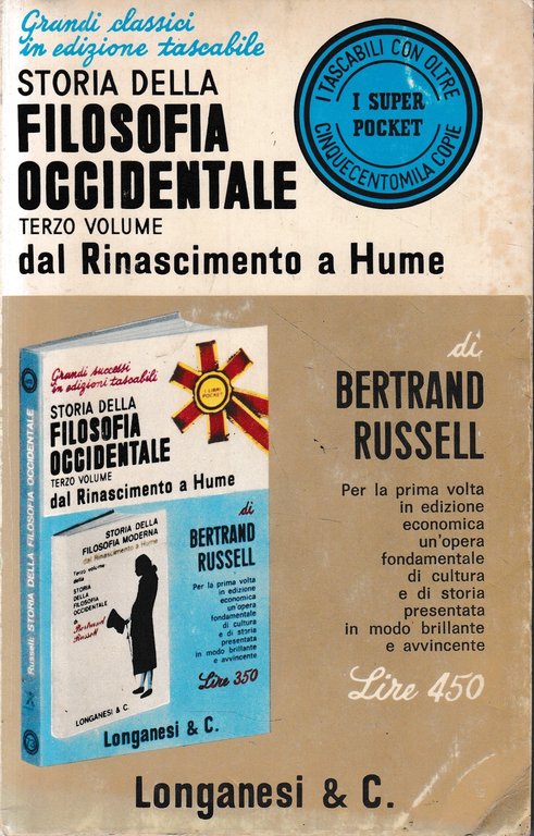 Storia della filosofia occidentale vol. 3^.