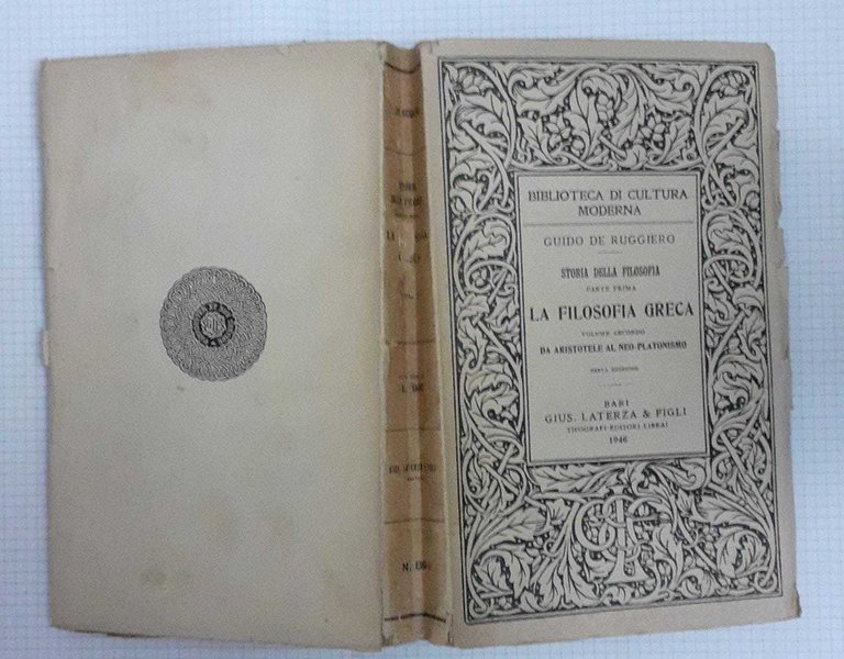 Storia della filosofia . Parte Prima. La filosofia greca. Volume …