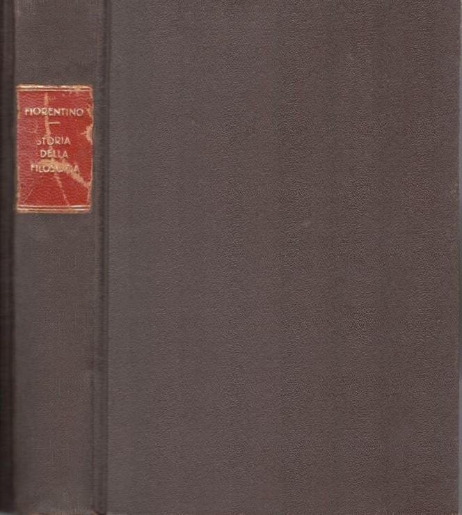 Storia della filosofia, volume secondo parte prima