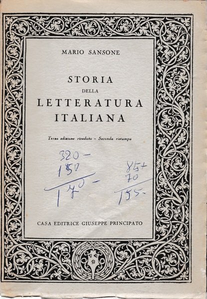 Storia della letteratura italiana