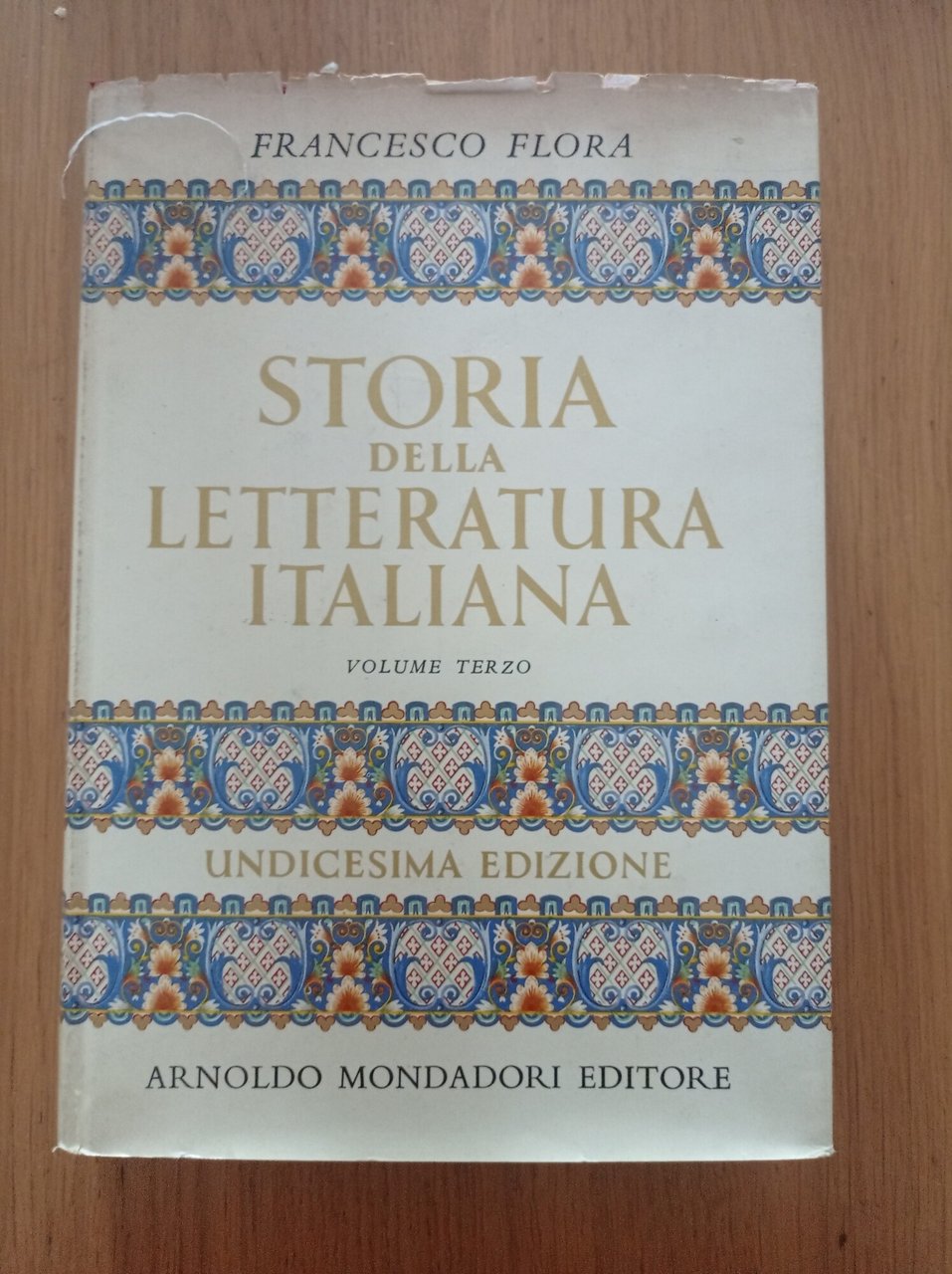 Storia della letteratura italiana Vol. III