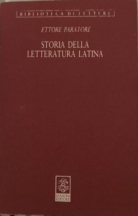 Storia della letteratura latina.