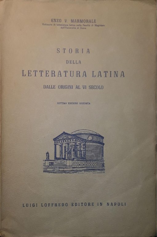 Storia della letteratura latina dalle origini al VI secolo