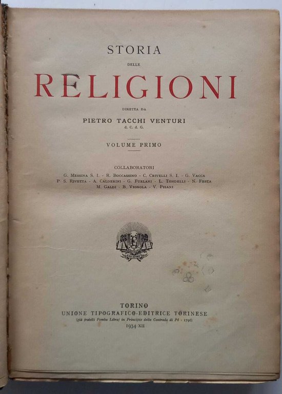 Storia delle Religioni. 2 Volumi. | Immagine Gallery 5