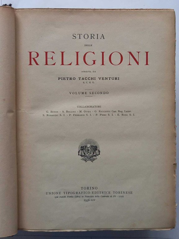 Storia delle Religioni. 2 Volumi. | Immagine Gallery 8