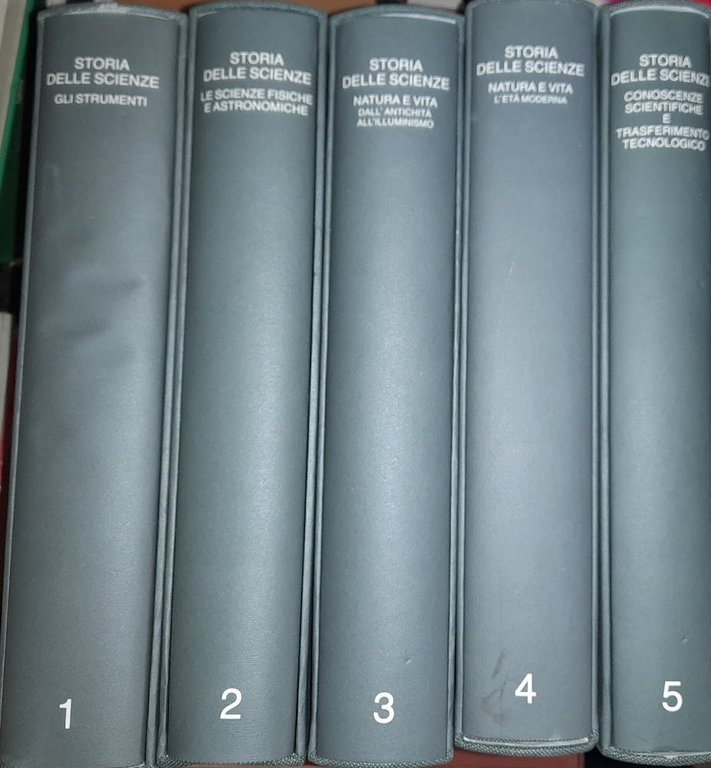 Storia delle scienze (5 volumi)