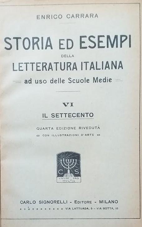Storia ed esempi della letteratura italiana ad uso delle scuole …