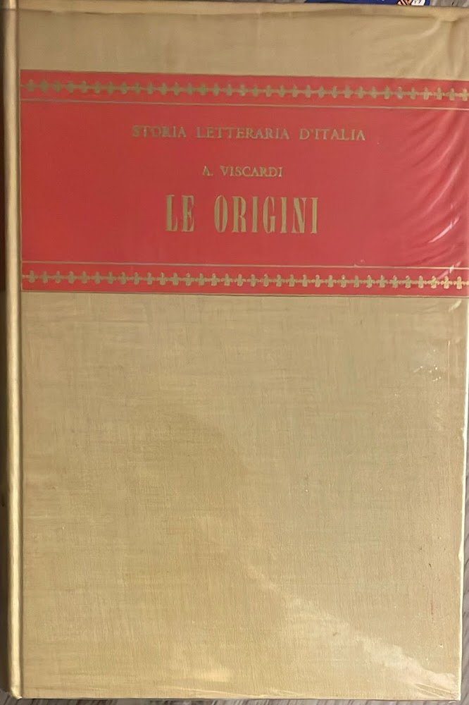 Storia letteraria d'Italia. Le origini | Immagine principale