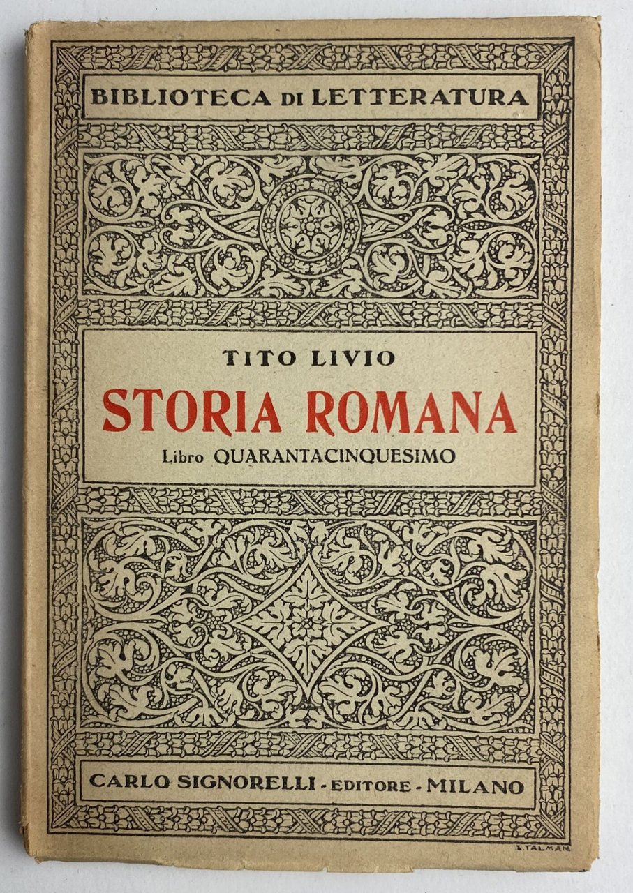 Storia romana. Libro quarantacinquesimo