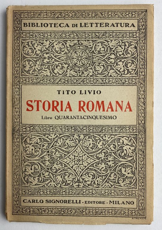 Storia romana. Libro quarantacinquesimo