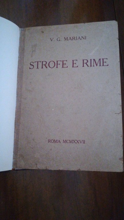 STROFE E RIME