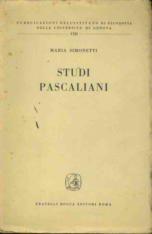 Studi pascaliani | Immagine Gallery 2