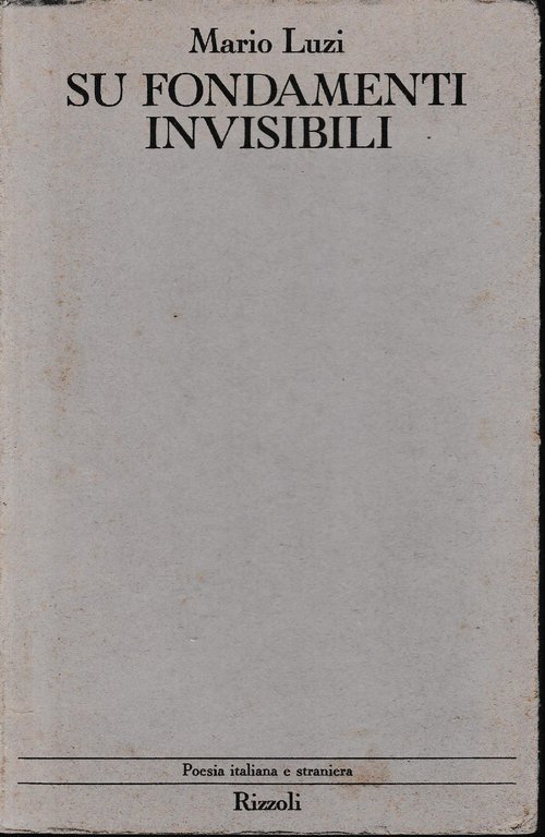 Su fondamenti invisibili