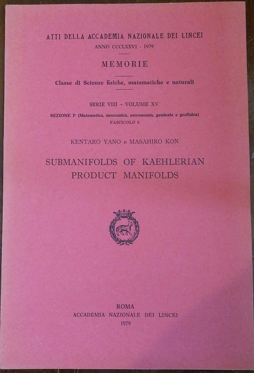 SUBMANIFOLDS OF KAEHLERIAN PRODUCT MANIFOLDS