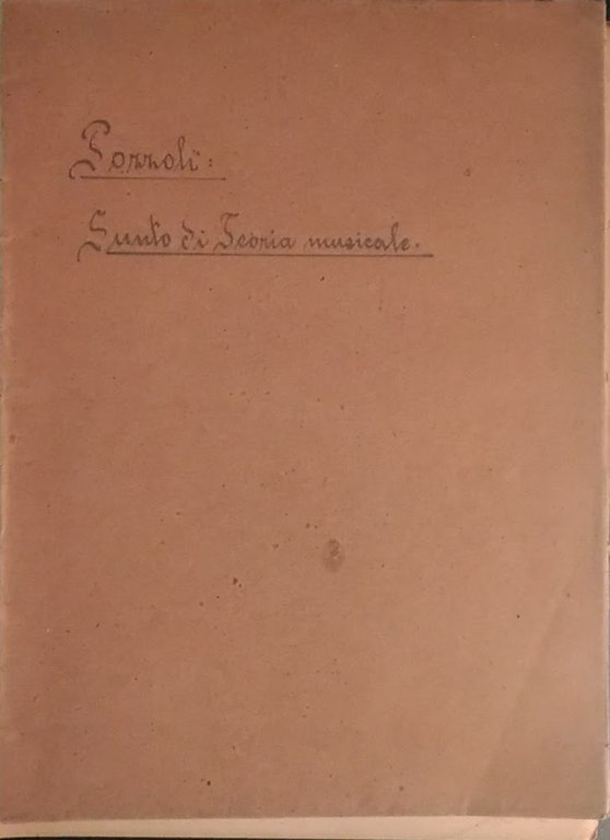 Sunto di teoria musicale. Terzo corso