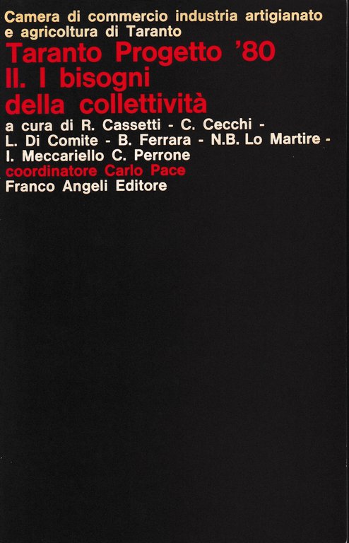 Taranto Progetto '80 2^ vol. I bisogni della collettività