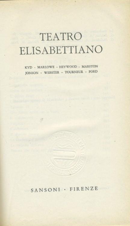 Teatro elisabettiano
