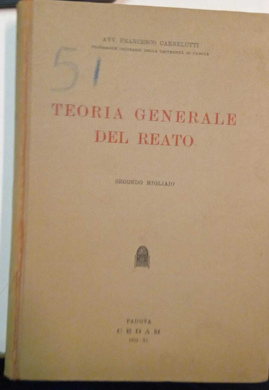 Teoria generale del reato