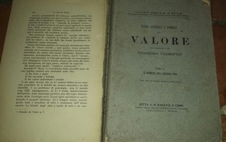 Teoria generale e formale del Valore come fondamento di una …