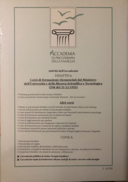 Terapia familiare n.42 luglio 1993 | Immagine Gallery 2