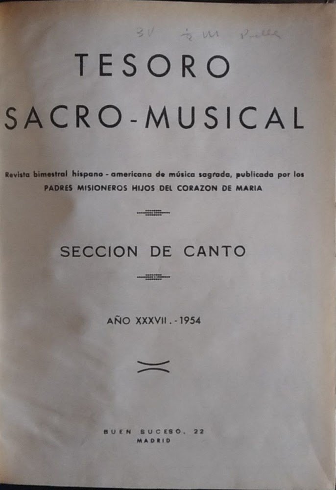 Tesoro sacro - musical