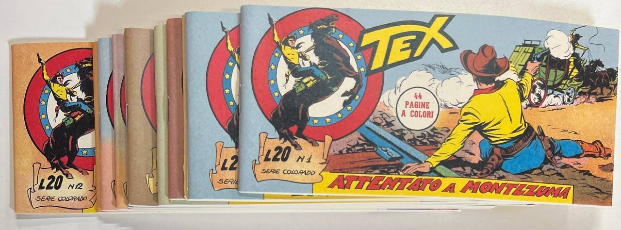 Tex. Serie Colorado (da n^ 1 a 12). Ristampa anastatica.