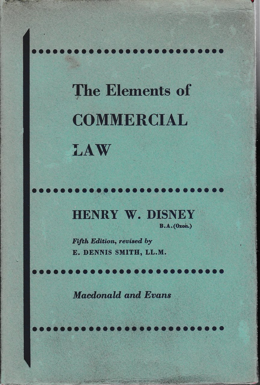 The Elements of Commercial Law