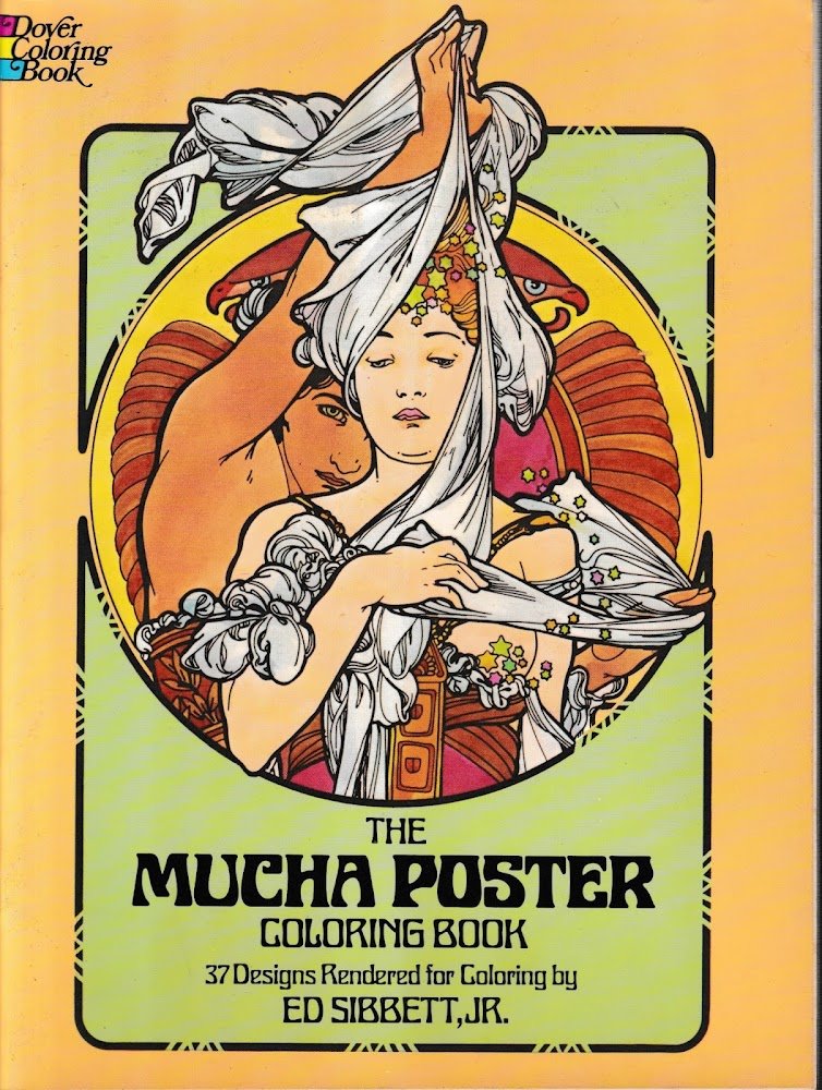The Mucha poster Coloring Book