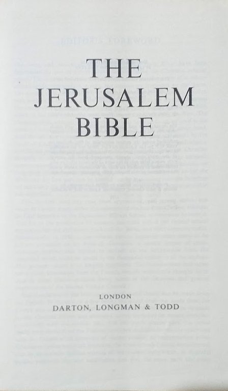the new jerusalem bible | Immagine Gallery 3