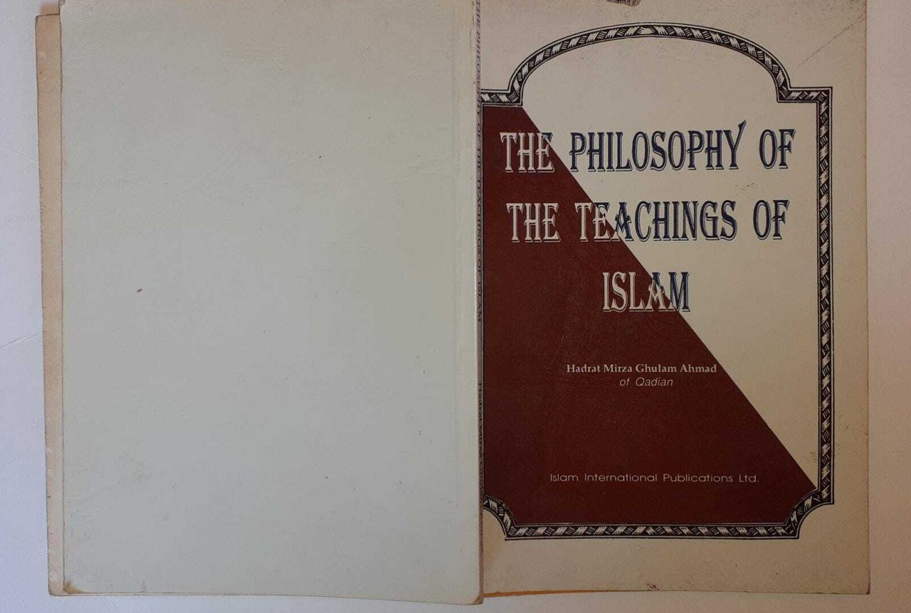 The philosophy of the teachings of Islam
