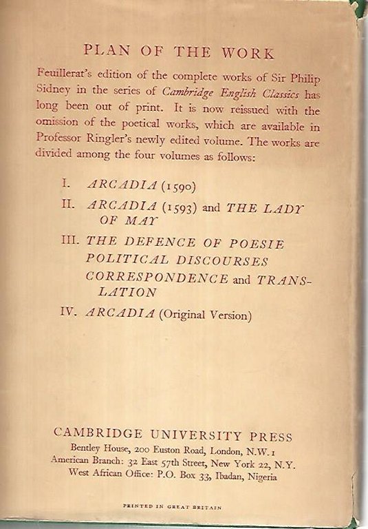 The prose works of Sir Philip Sidney. Vol 1
