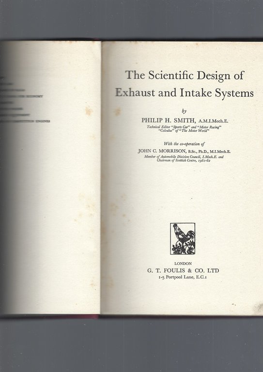 THE SCIENTIFIC DESIGN OF EXHAUST AND INTAKE SYSTEMS