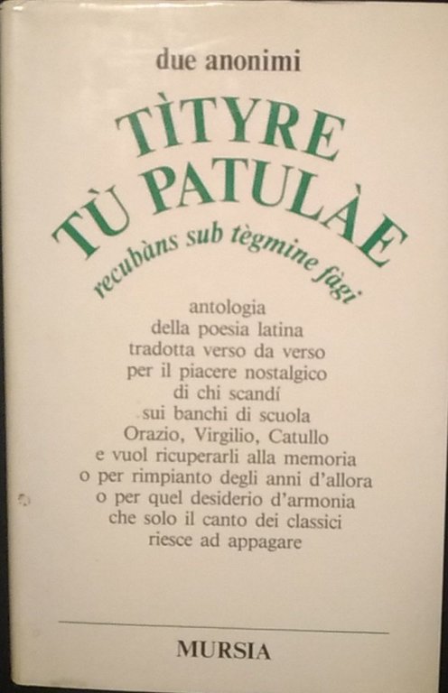 Tityre tu patulae | Immagine Gallery 2