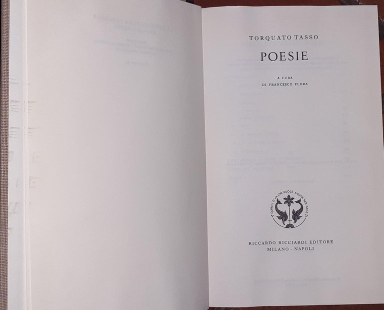 Torquato Tasso Poesie
