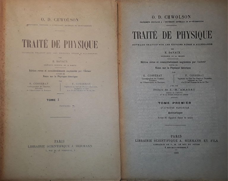 Traité de physique: l'état liquide et l'état solidedes corpes Tome …