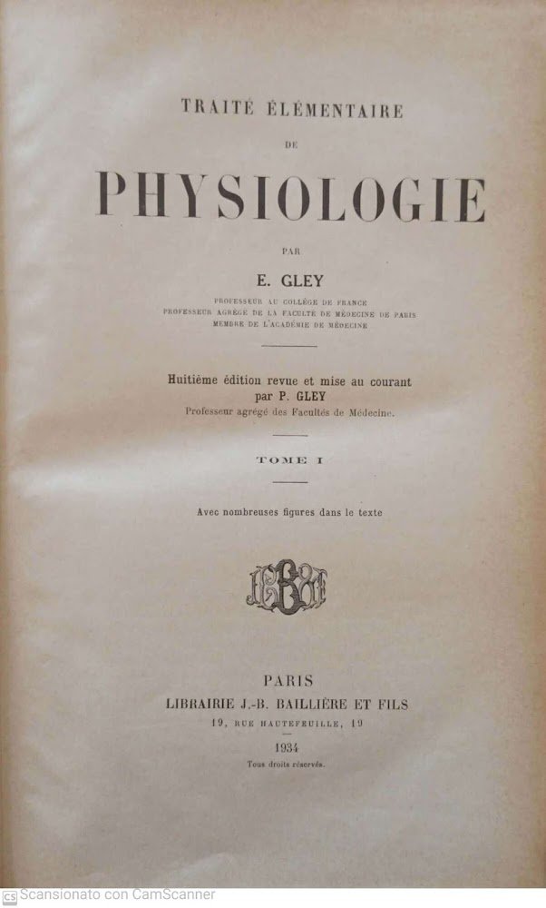 Traitè élémentaire de physiologie