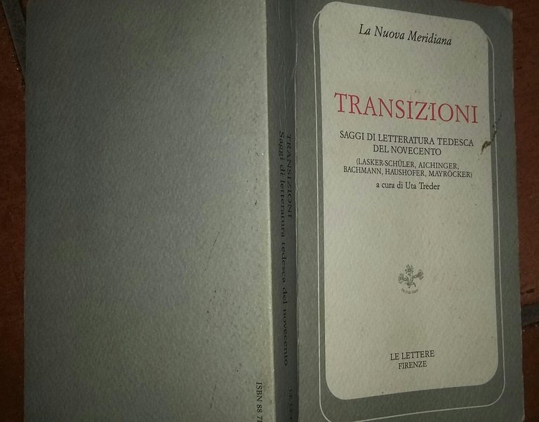 Transizioni. Saggi di letteratura tedesca del Novecento