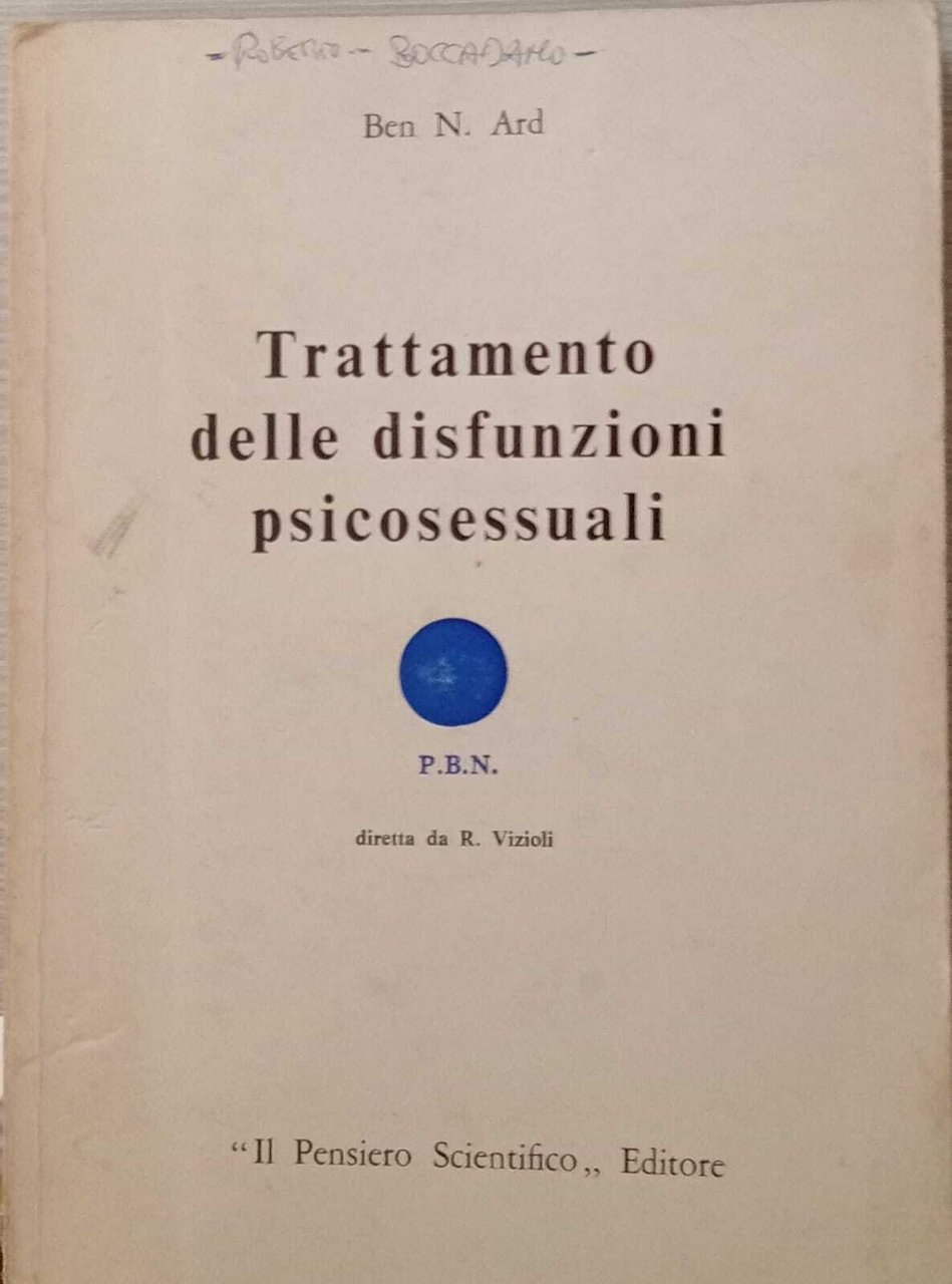 Trattamento delle disfunzioni psicosessuali. | Immagine principale