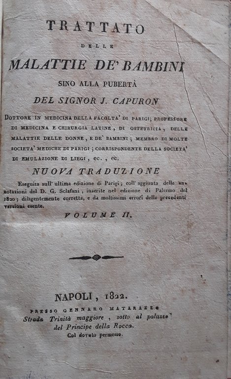 Trattato delle malattie de bambini. Volume II | Immagine Gallery 2