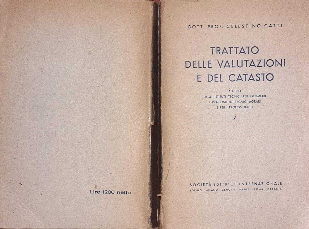 Trattato delle valutazioni e del catasto