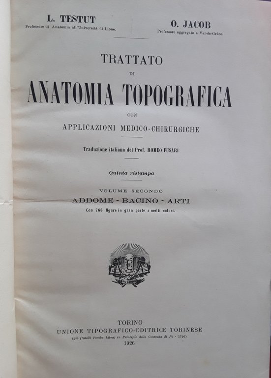 Trattato di anatomia topografica. Volumi 1-2 | Immagine Gallery 2