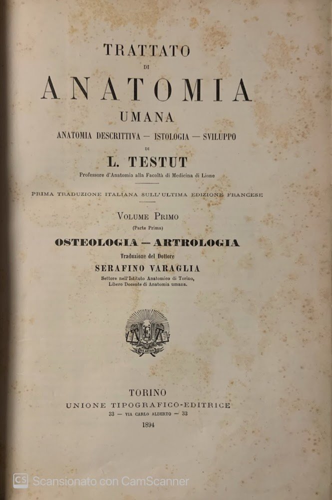 Trattato di anatomia umana. Anatomia descrittiva - istologia- sviluppo