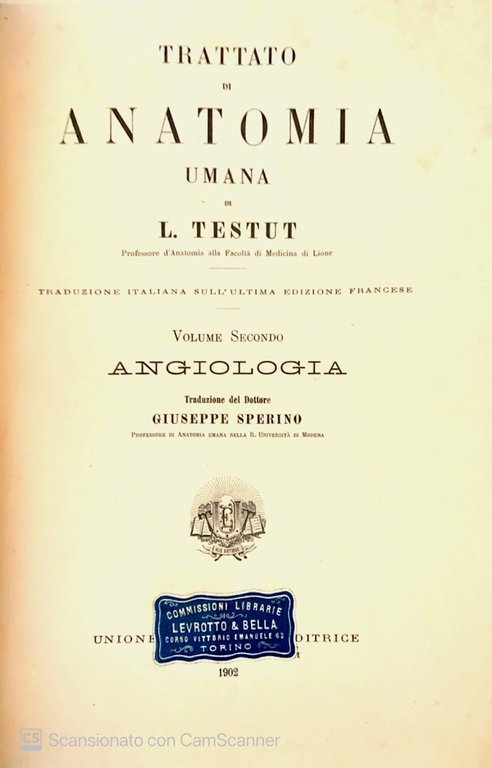 Trattato di anatomia umana Angiologia Vol. II