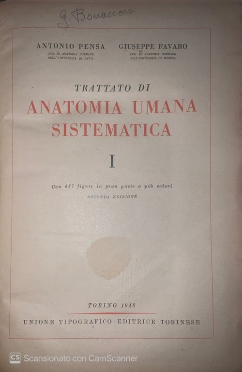 Trattato di anatomia umana sistematica 1