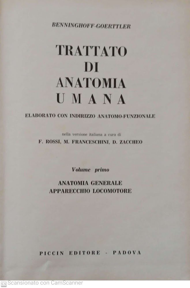 Trattato di anatomia umana. Volume 1
