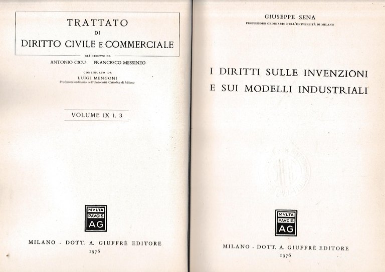 Trattato di Diritto Civile e Commerciale, volume IX, tomo 3. …