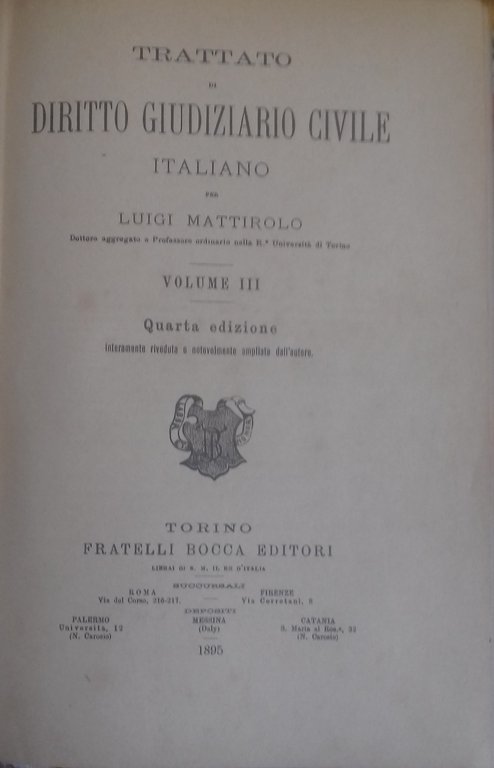 Trattato di Diritto Giudiziario Civile Italiano. Volume III | Immagine Gallery 2