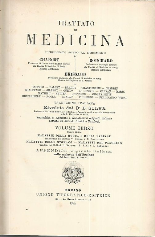 Trattato di medicina. Volume terzo