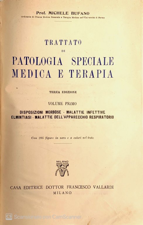 Trattato di patologia speciale medica e terapia. Vol. 1-2-3-4